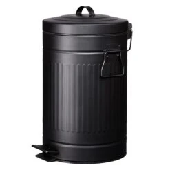 Treteimer 12 L Schwarz