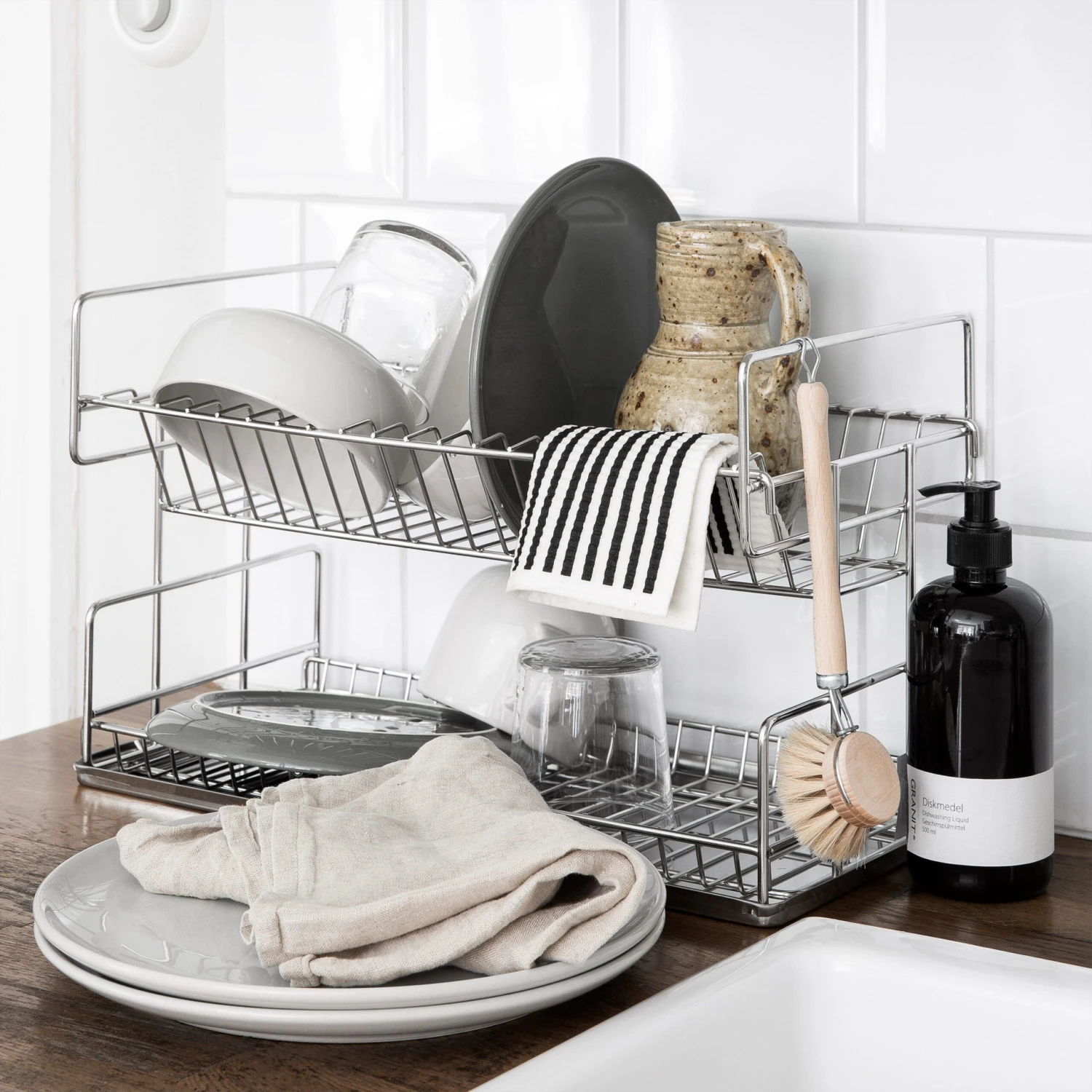 Spülbürste Holz/Rosshaar 2 Spülbürste Holz/Rosshaar – Bild 2