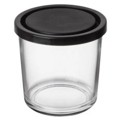 Glasdose Schwarz Deckel 0,5L