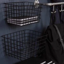 Korb Draht Klein Schwarz -Home Essentials Günstiges Geschäft 372181 12575