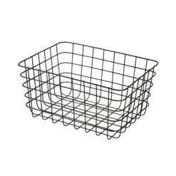 Korb Draht Groß Schwarz