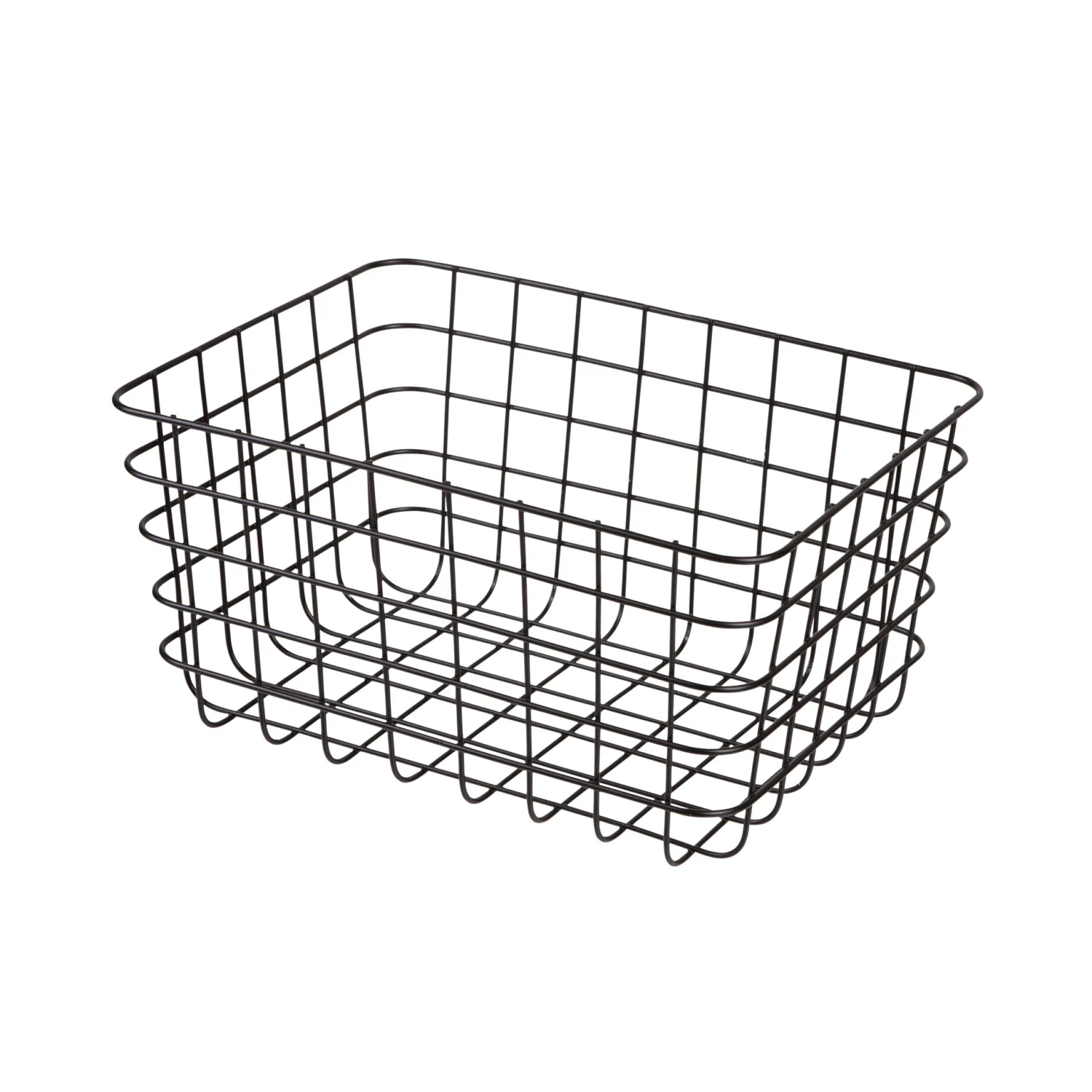Korb Draht Groß Schwarz 1 Korb Draht Groß Schwarz