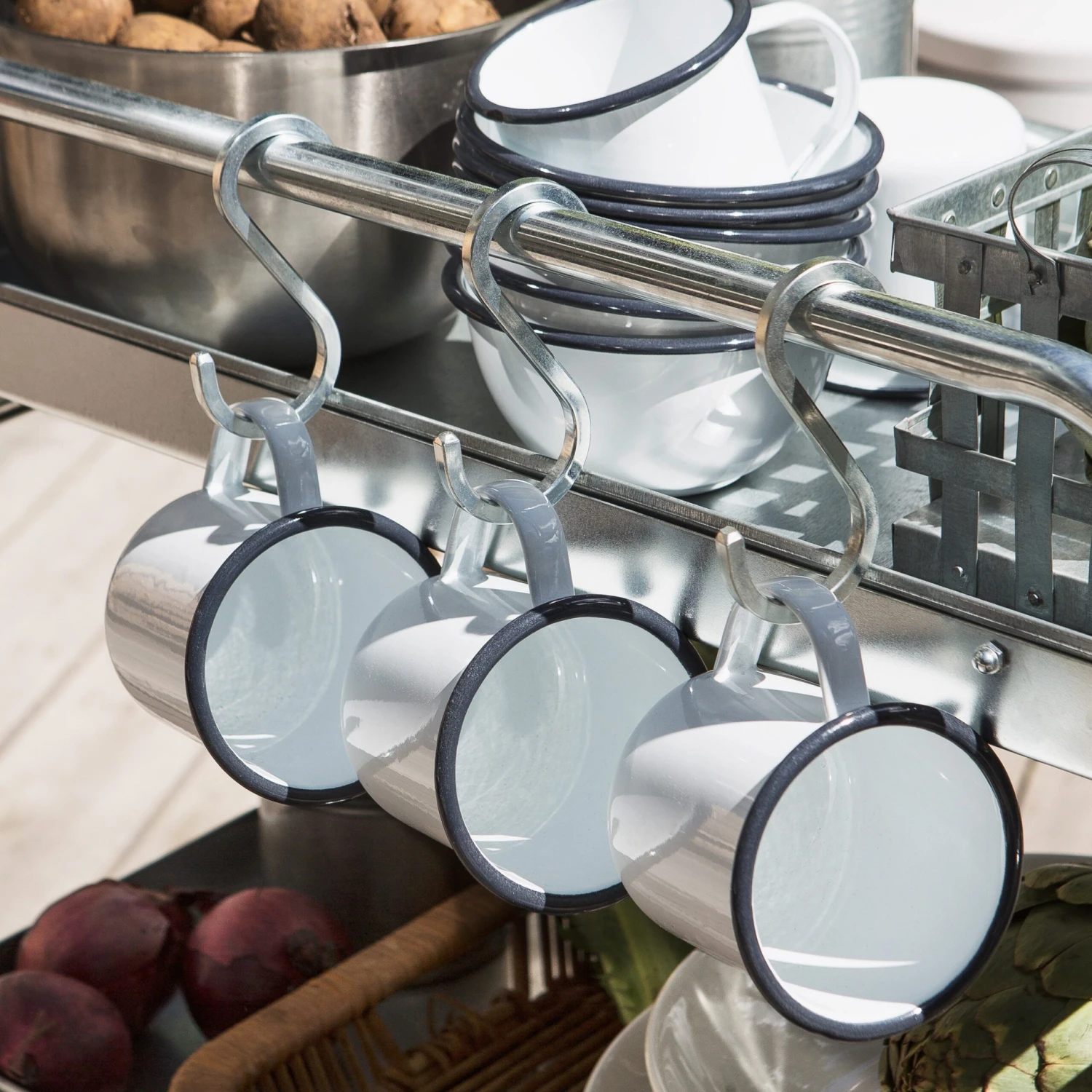 S-Haken Stahl 10 Cm Silber 4 S-Haken Stahl 10 Cm Silber – Bild 4