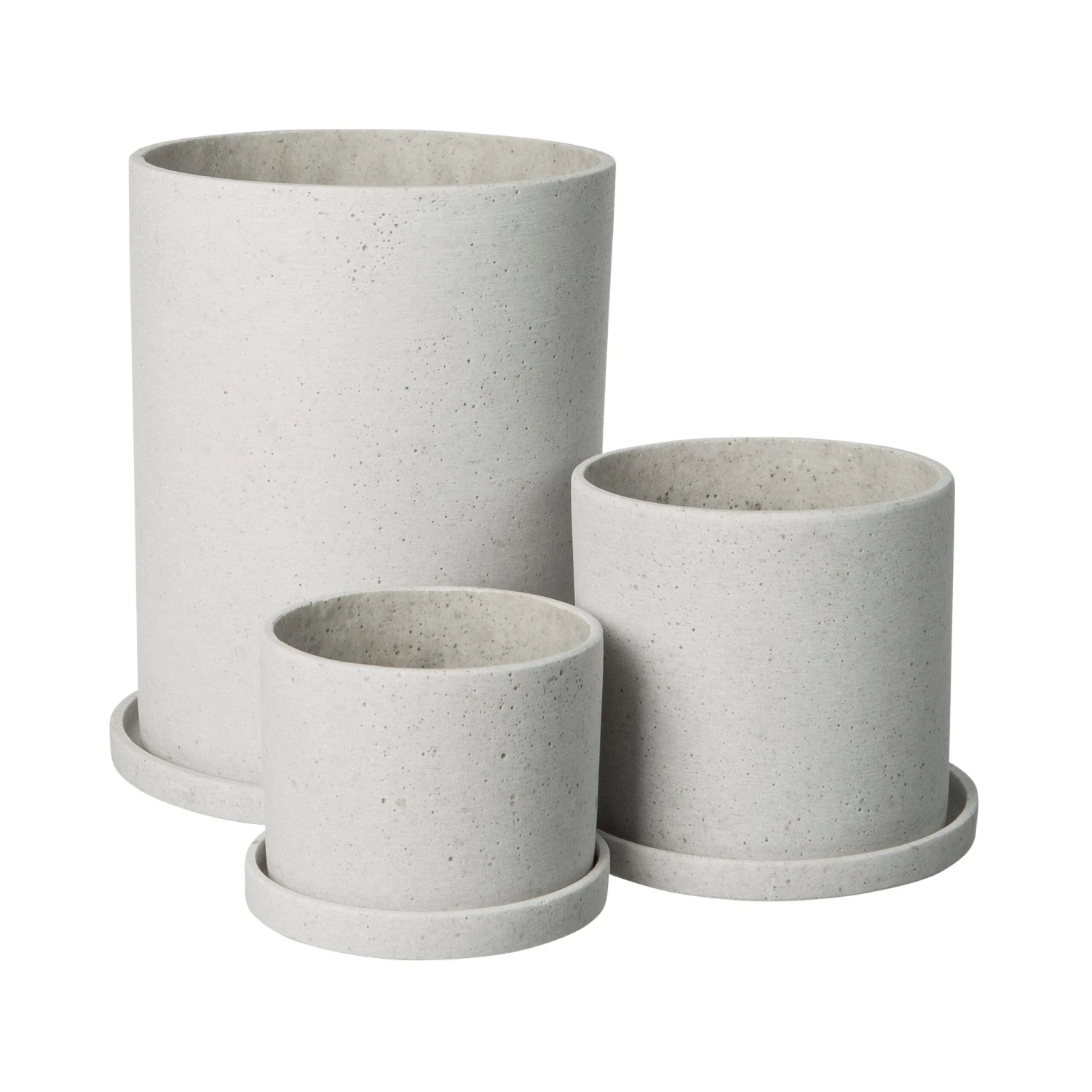 Blumentopf/Teller Polystone Groß Weiß 2 Blumentopf/Teller Polystone Groß Weiß – Bild 2