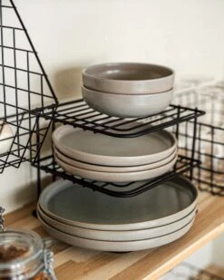 Regal Ecke 2 Ebenen Schwarz -Home Essentials Günstiges Geschäft 374372 37621