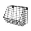 Wandkorb Für Gitternetz 22x30 Cm Schwarz