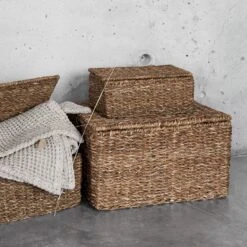 Korb Hoogla Mit Deckel Mittel -Home Essentials Günstiges Geschäft 374831 17035 3