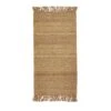 Teppich Jute Handgewebt Mit Fransen 70x140cm