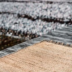 Teppich Jute Handgewebt Mit Fransen 70x140cm -Home Essentials Günstiges Geschäft 374855 34786