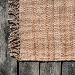Teppich Jute Handgewebt Mit Fransen 70x200cm -Home Essentials Günstiges Geschäft 374856 34785
