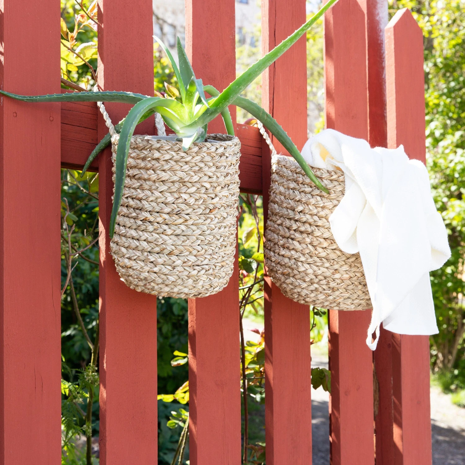 Wandkorb Rund Seegras 2 Wandkorb Rund Seegras – Bild 2