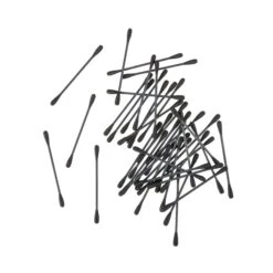 Baumwollstäbchen Schwarz -Home Essentials Günstiges Geschäft 375178 17858 3