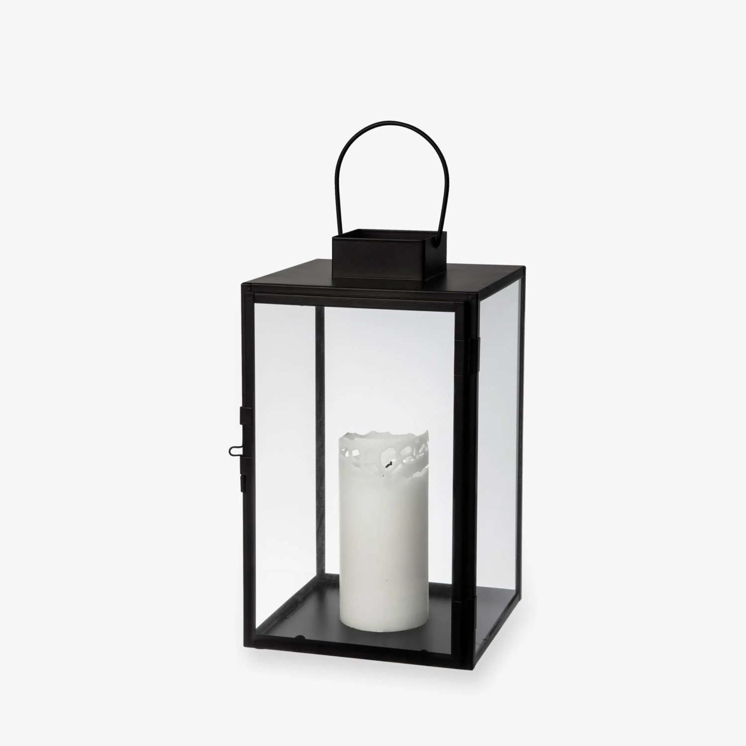 Laterne Metall Schwarz Klein 2 Laterne Metall Schwarz Klein – Bild 2