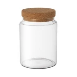 Glasgefäß Korkdeckel Groß