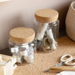 Glasgefäß Korkdeckel Groß 7 Glasgefäß Korkdeckel Groß -Home Essentials Günstiges Geschäft 375279 20941