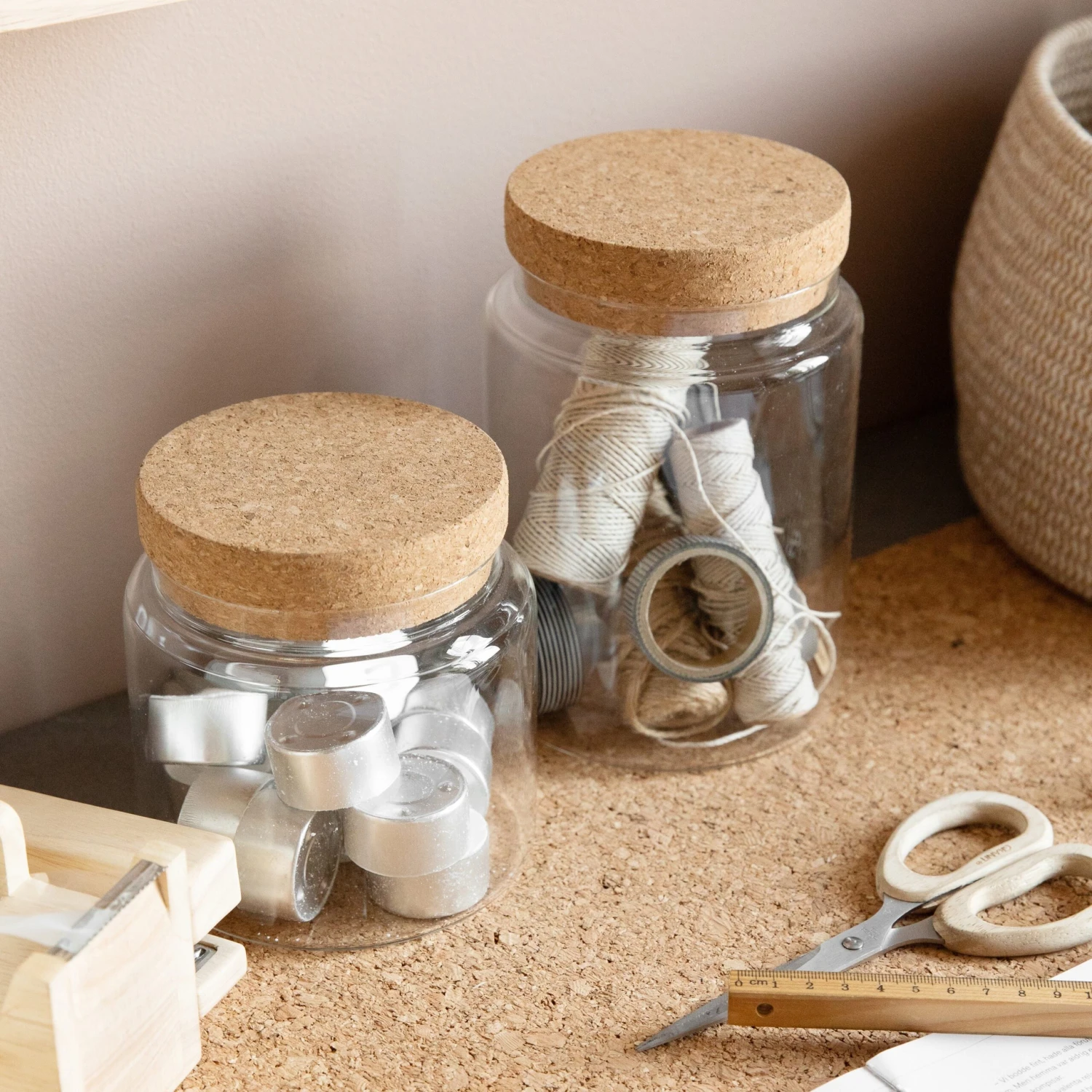Glasgefäß Korkdeckel Groß 3 Glasgefäß Korkdeckel Groß – Bild 3