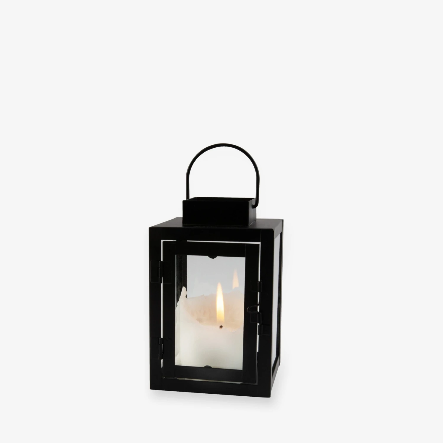 Laterne Metall Klein Schwarz 2 Laterne Metall Klein Schwarz – Bild 2