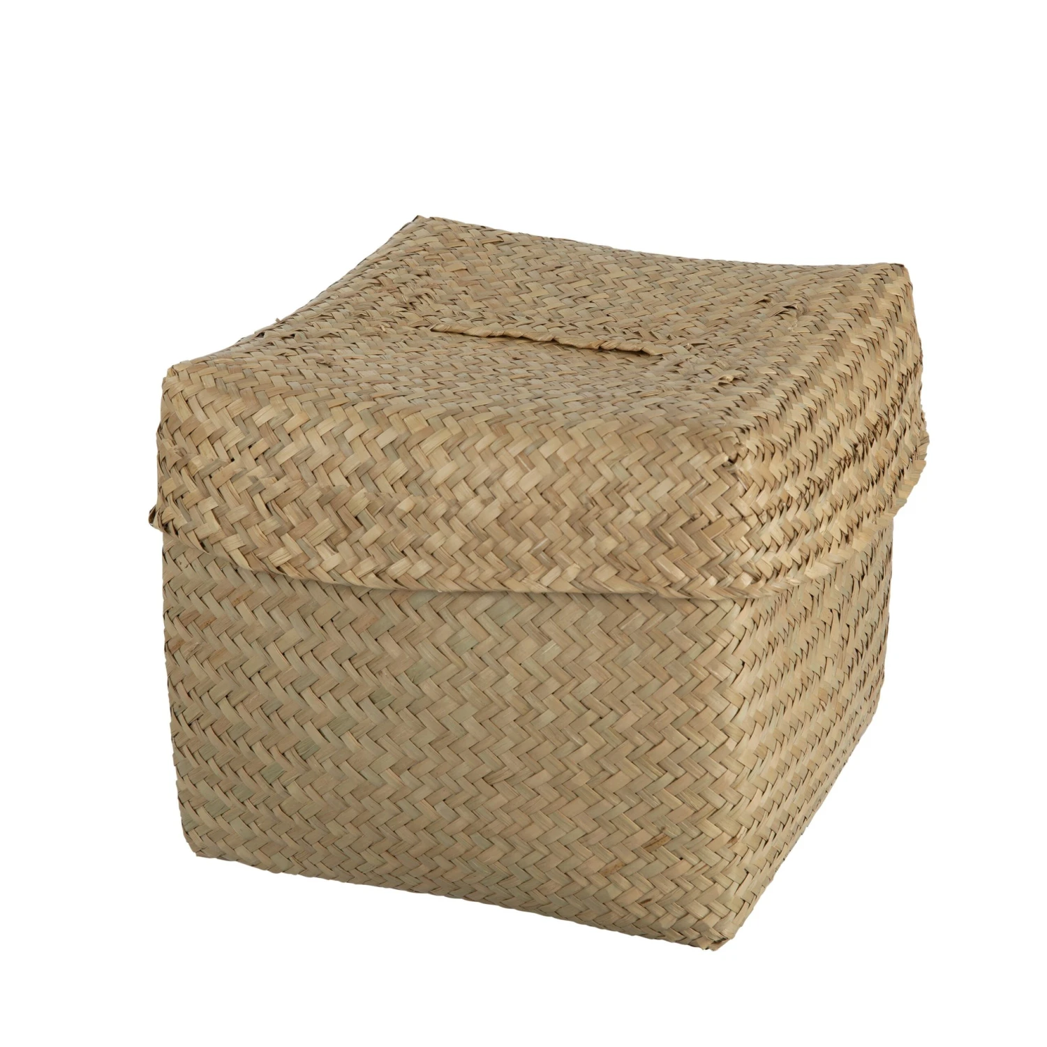 Korb Seegras Deckel 22x22cm 1 Korb Seegras Deckel 22x22cm