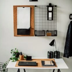 Aufbewahrungstafel Gitternetz 60 X 42 Cm Schwarz -Home Essentials Günstiges Geschäft 375888 35519