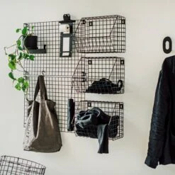 Aufbewahrungstafel Gitternetz 60 X 42 Cm Schwarz -Home Essentials Günstiges Geschäft 375888 35528