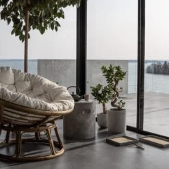 Sitzkissen Groß Rund Cremefarben -Home Essentials Günstiges Geschäft 376171 17040 1