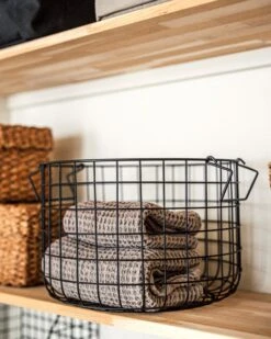 Korb Stapelbar Klein Schwarz -Home Essentials Günstiges Geschäft 376332 37624