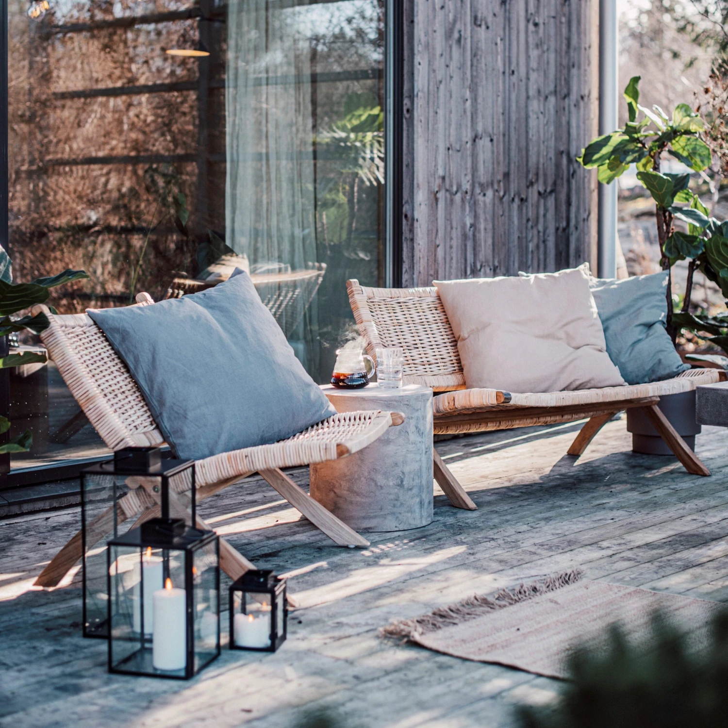 Lounge-Sofa Rattan 2 Lounge-Sofa Rattan – Bild 2