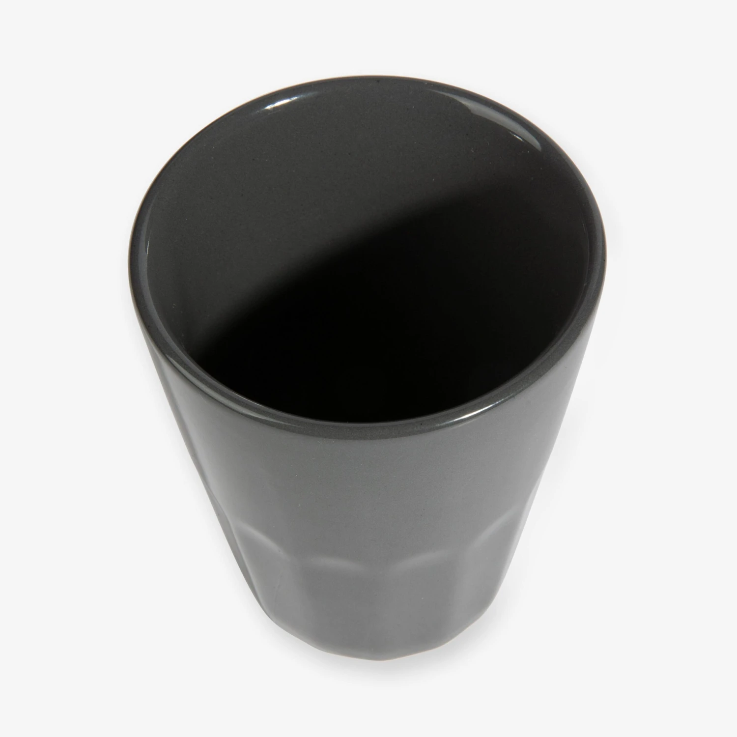 Becher Porzellan Grau 3 Becher Porzellan Grau – Bild 3