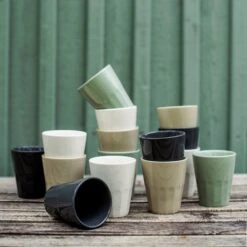 Becher Porzellan Grau 11 Becher Porzellan Grau -Home Essentials Günstiges Geschäft 400488 27262