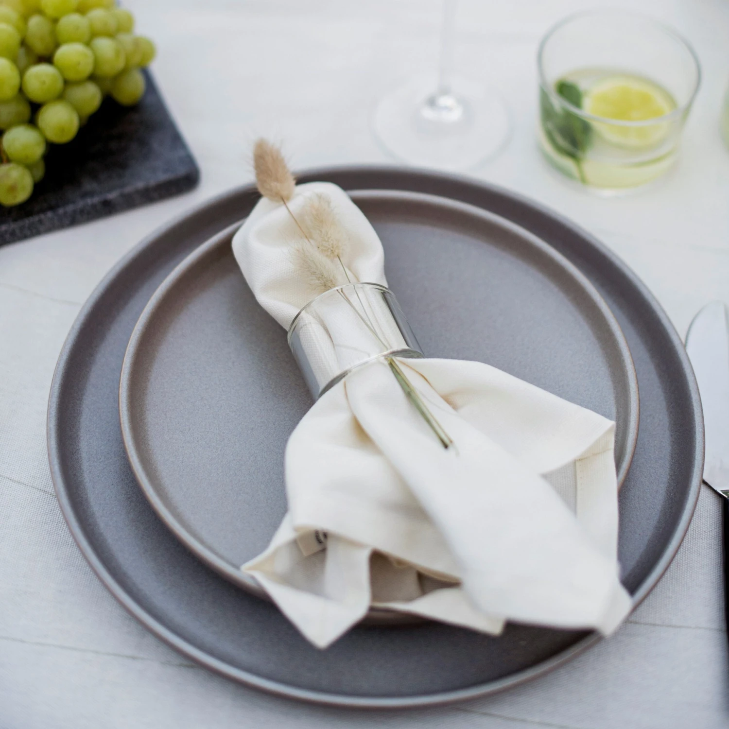 Teller Bruno Steingut 28 Cm Grau 5 Teller Bruno Steingut 28 Cm Grau – Bild 5