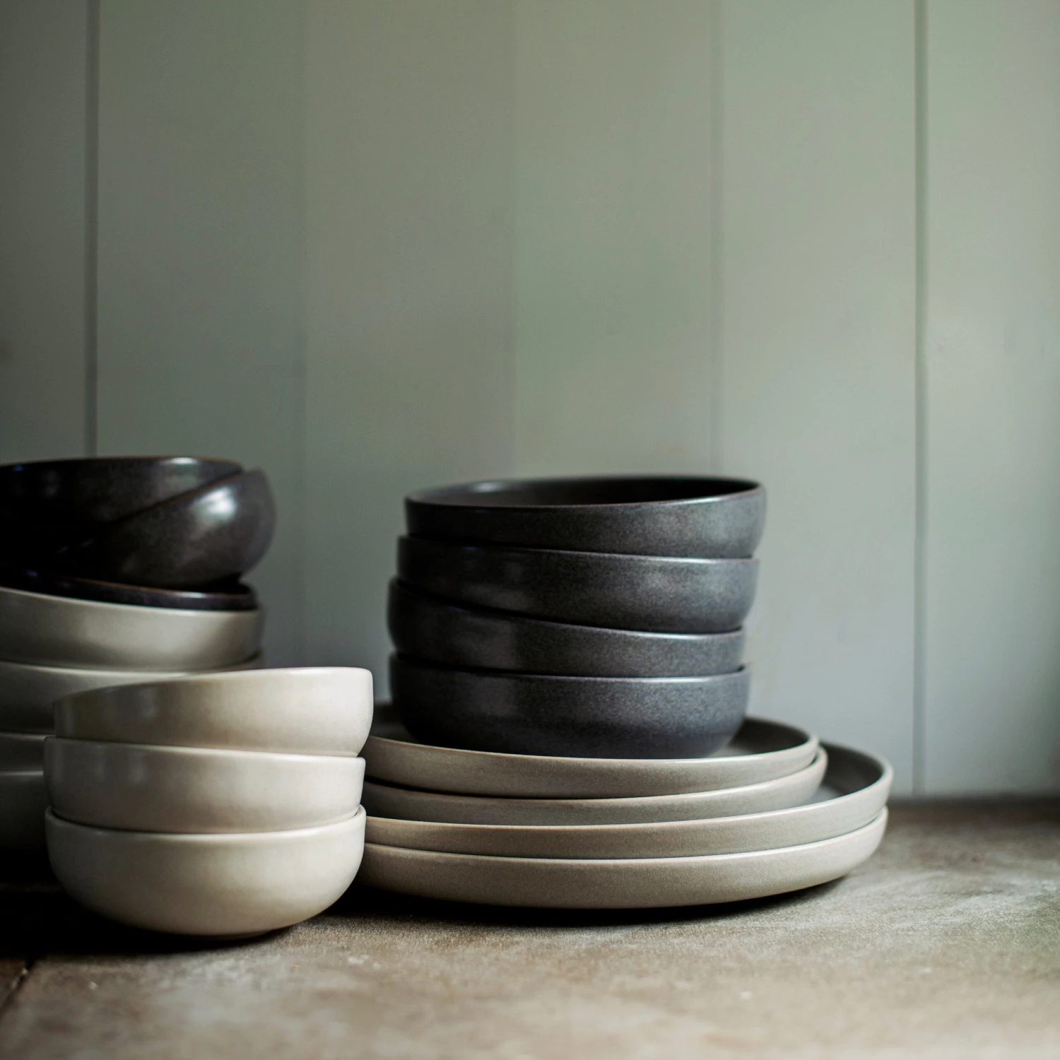 Schüssel Bruno Steingut 22 Cm Grau 6 Schüssel Bruno Steingut 22 Cm Grau – Bild 6