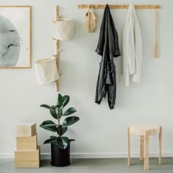 Leiste Mit Haken Birke 48 Cm -Home Essentials Günstiges Geschäft 400702 35568