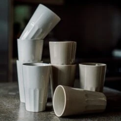 Becher Porzellan Groß Creme -Home Essentials Günstiges Geschäft 400738 28727 1