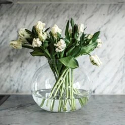 Tulpenvase Blase Ø 27 Cm H 22 Cm Klarglas -Home Essentials Günstiges Geschäft 400904 34139