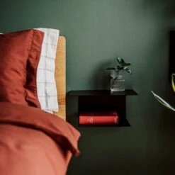 Nachttisch Wandhängend Metall Schwarz -Home Essentials Günstiges Geschäft 400978 29368