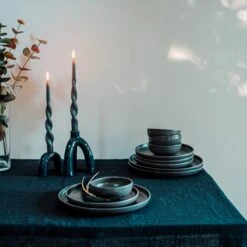 Schüssel Bruno Steingut 22 Cm Dunkelgrau -Home Essentials Günstiges Geschäft 401216 30273