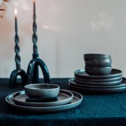 Schüssel Bruno Steingut 22 Cm Dunkelgrau -Home Essentials Günstiges Geschäft 401216 30275