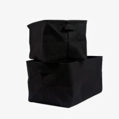 Korb Faltbar Medium Schwarz -Home Essentials Günstiges Geschäft 401266 32981