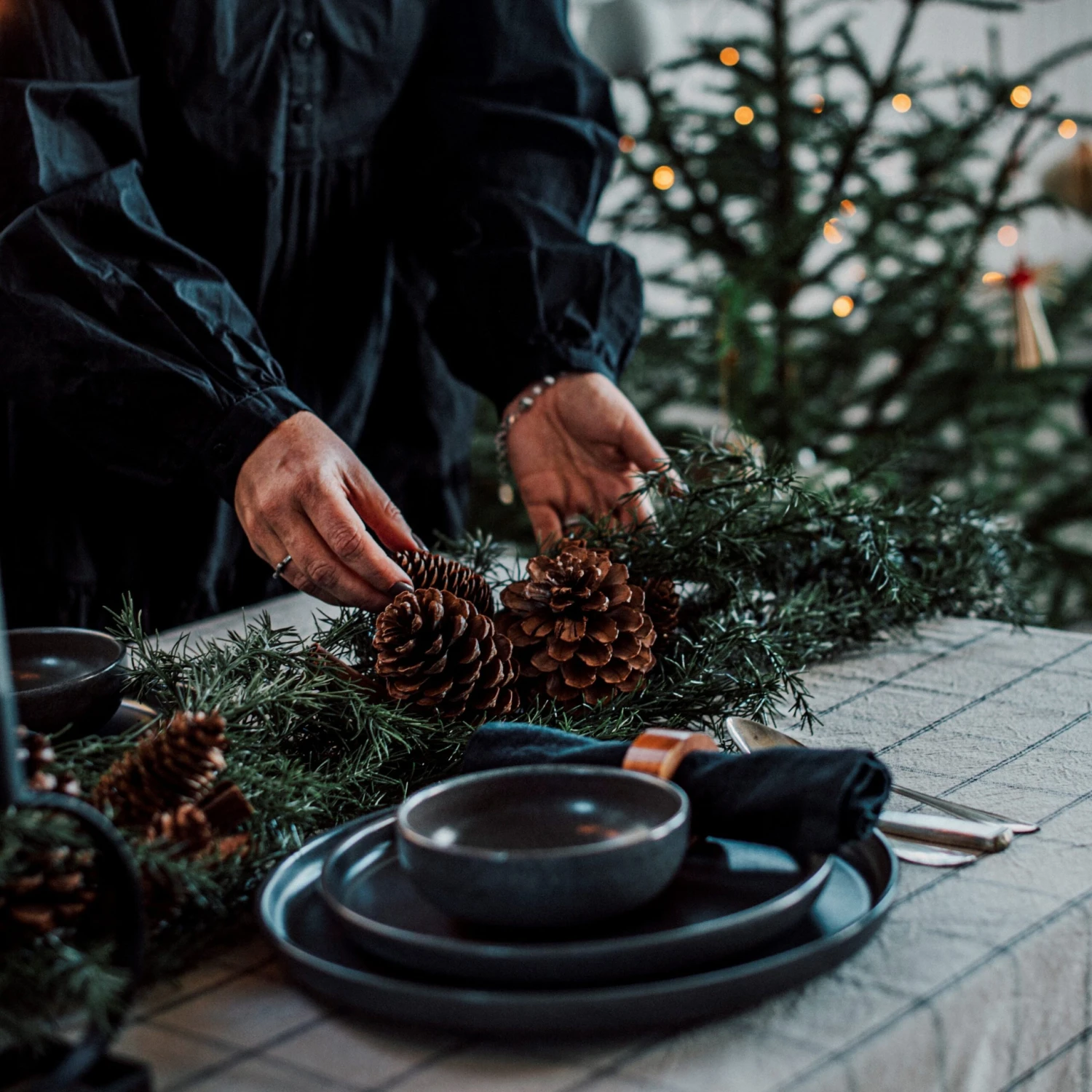 Zapfen Dekoration Groß 3 Zapfen Dekoration Groß – Bild 3