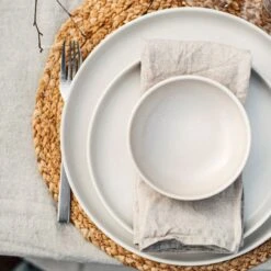 Teller Bruno Steingut 22 Cm Creme -Home Essentials Günstiges Geschäft 401458 33790