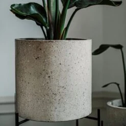 Pot Cement Terrazzo Ø27 Sand -Home Essentials Günstiges Geschäft 401499 31960