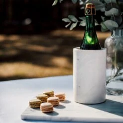 Wine Cooler/Utensil Holder Marble White -Home Essentials Günstiges Geschäft 401570 34672