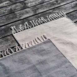 Teppich Baumwolle 70 X 200 Dunkelgrau -Home Essentials Günstiges Geschäft 401706 34783