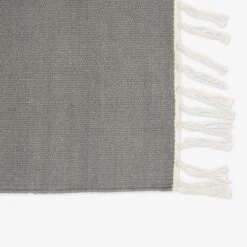 Teppich Baumwolle 140 X 200 Dunkelgrau -Home Essentials Günstiges Geschäft 401708 33265