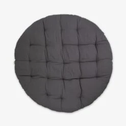 Home Essentials Günstiges Geschäft 27 Sitzkissen Groß Rund Dunkelgrau