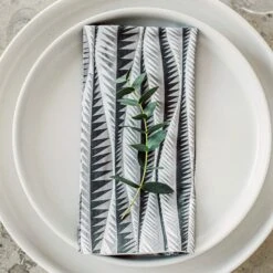 Serviette Stig Lindberg Korrugalion Grau -Home Essentials Günstiges Geschäft 401879 34153