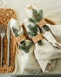 Serviettenring Jute 2er-Pack -Home Essentials Günstiges Geschäft 401884 36894