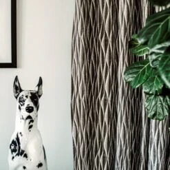 Vorhang Stig Lindberg 145 X 300 Cm 2er-Pack Korrugalion Grau -Home Essentials Günstiges Geschäft 401885 34137