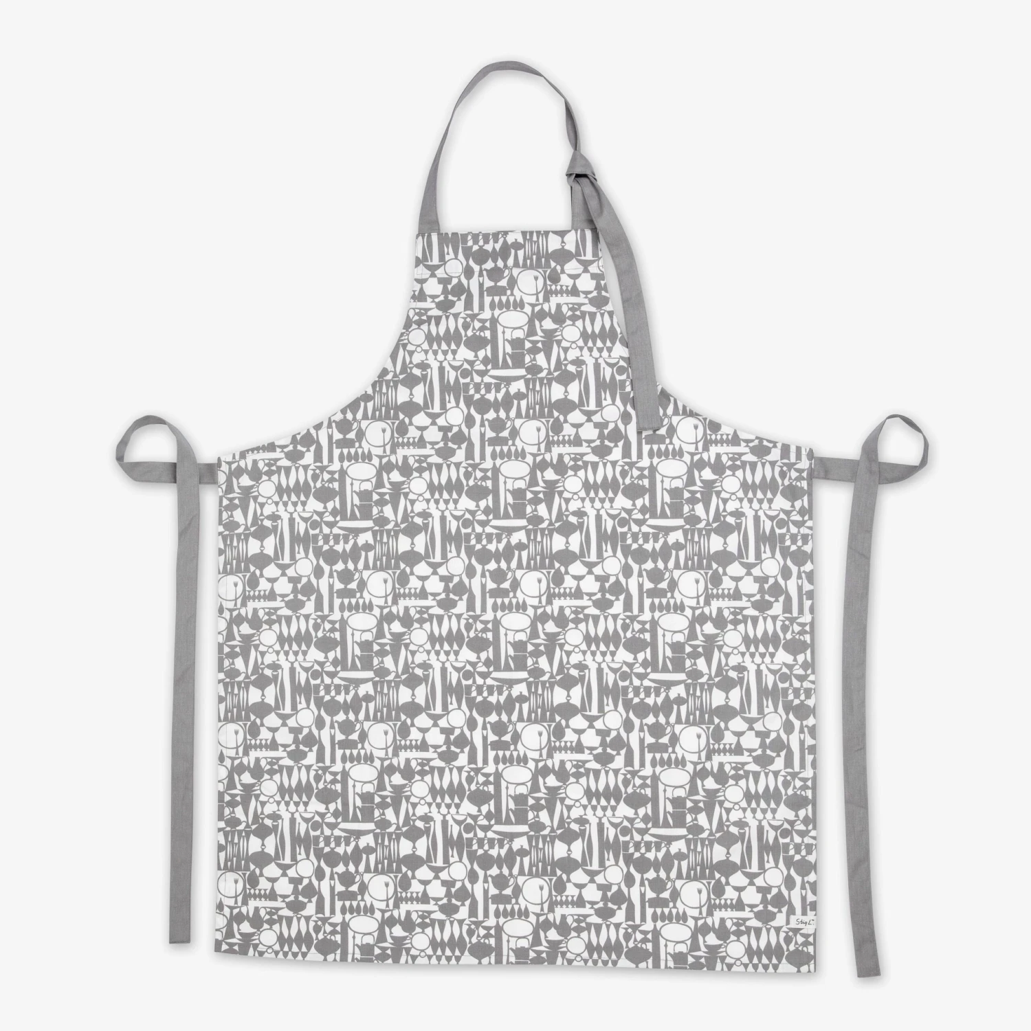 Schürze Stig Lindberg Wrap Grau 1 Schürze Stig Lindberg Wrap Grau