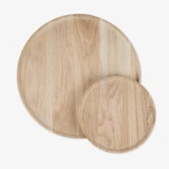 Tablett Eiche Rund 40 Cm -Home Essentials Günstiges Geschäft 401928 33308